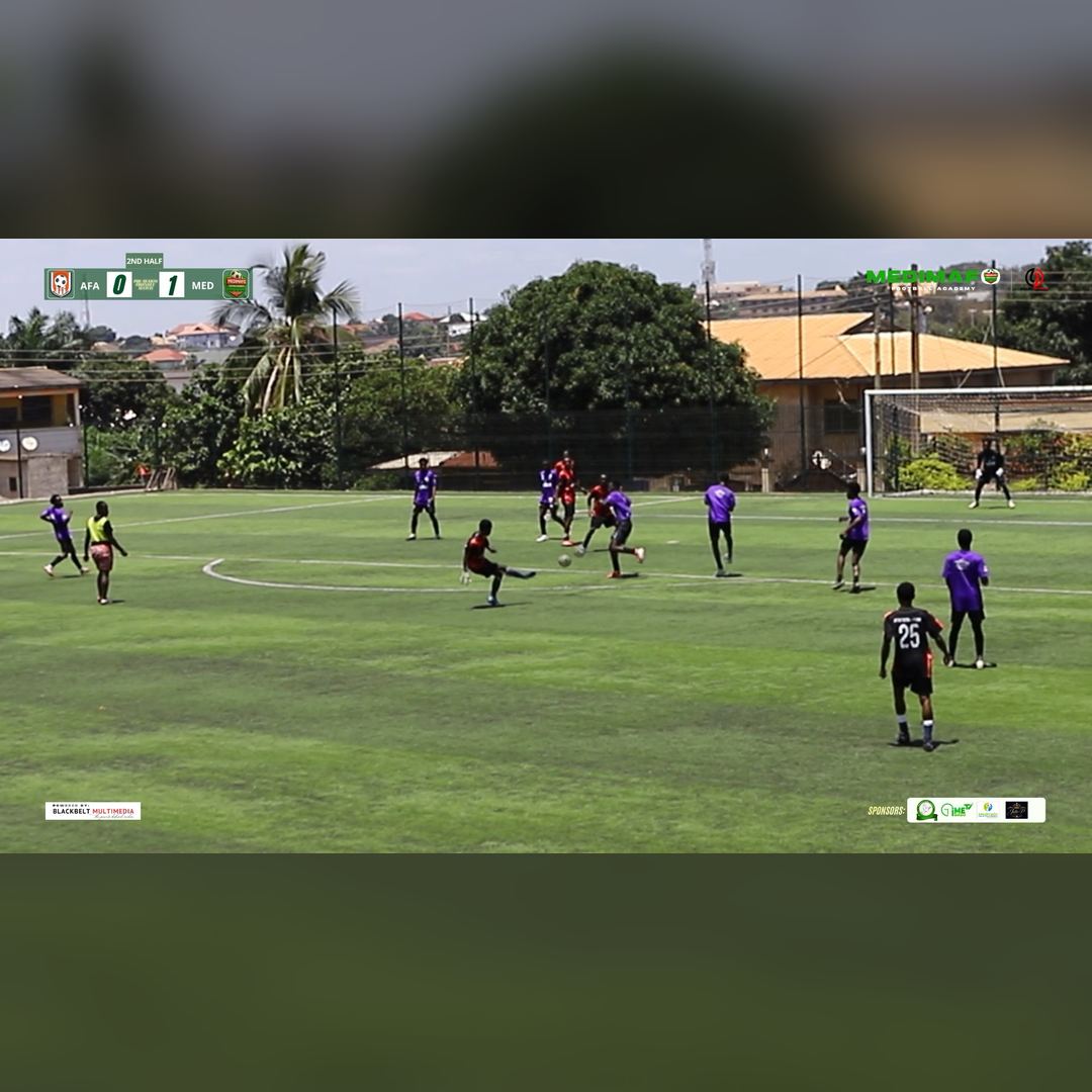Ernest O. Asumeng makes a big save for Medimafo Football Academy against Arthur FA