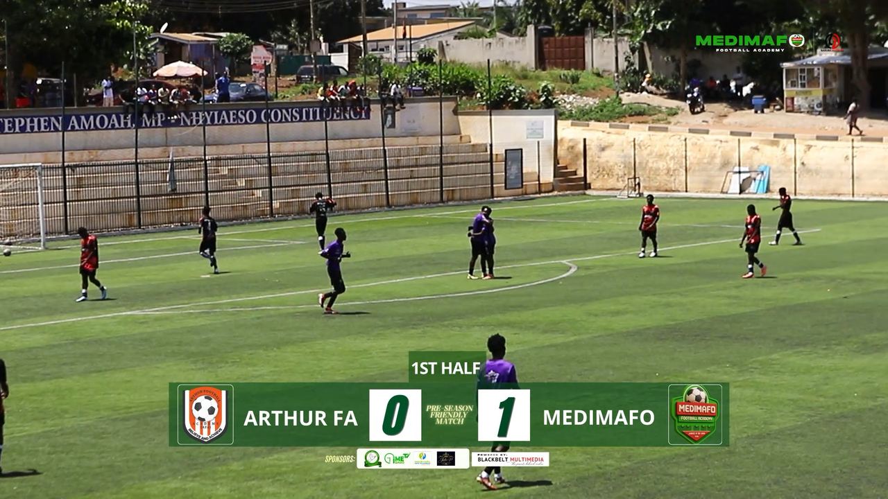 Scoreboard during the preseason friendly: Arthur FA 0, Medimafo FA 1
